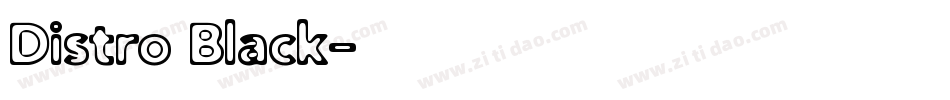 Distro Black字体转换